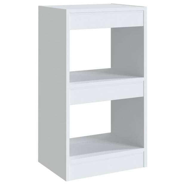 The Living Store Boekenkast Classic - Meubel - 40 x 30 x 72 cm - Wit - Vochtbestendig