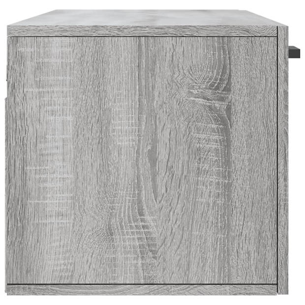 The Living Store Wandkast - Grijs Sonoma Eiken - 100 x 36.5 x 35 cm