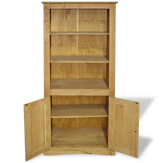 The Living Store Wandkast Corona - Hout - 80 x 40 x 170 cm - Mexicaanse stijl