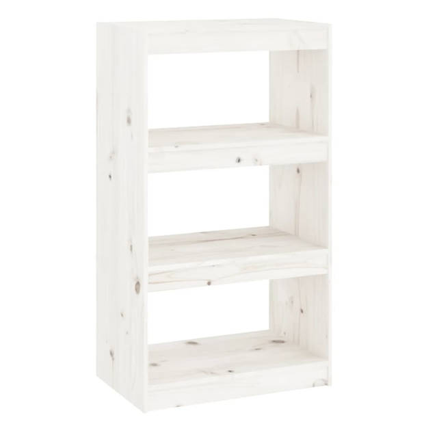 The Living Store Boekenkast Grenenhout - 60 x 30 x 103.5 cm - Wit