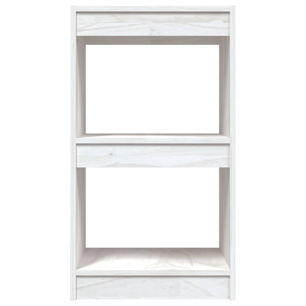 The Living Store Boekenkast Massief Grenenhout 40x30x71.5 cm - Wit