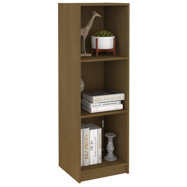 The Living Store Boekenkast - 36 x 33 x 110 cm - Massief grenenhout - Honingbruin