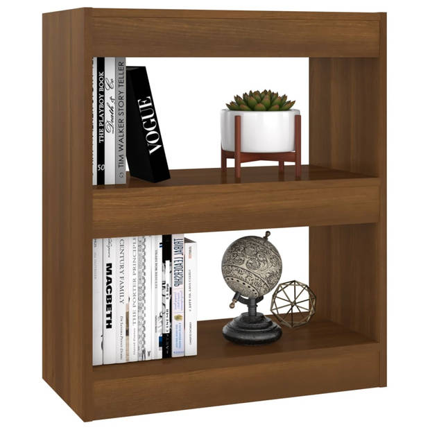 The Living Store Boekenkast Bruineiken - 60x30x72 cm - Veelzijdig meubel - Montage vereist
