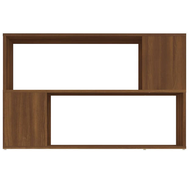 vidaXL Boekenkast 100x24x63 cm bewerkt hout bruin eikenkleur