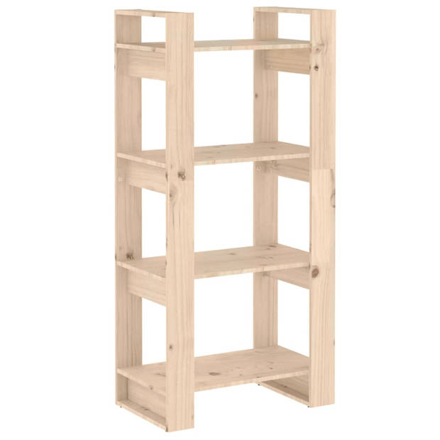 The Living Store Boekenkast Solid Pine - 60 x 35 x 125 cm - veelzijdige opbergruimte