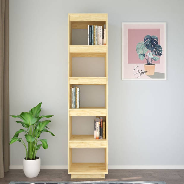 vidaXL Boekenkast / kamerscherm 40x35x167 cm massief grenenhout