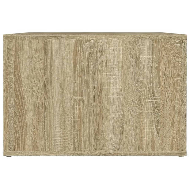 vidaXL Nachtkastje 57x55x36 cm bewerkt hout sonoma eikenkleurig