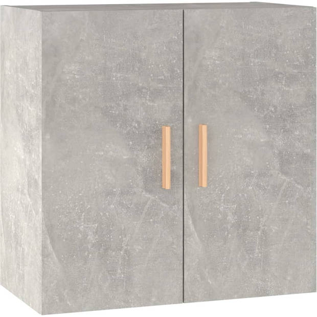 The Living Store Wandkast Scandinavische - zwevend - 60 x 30 x 60 cm - betongrijs