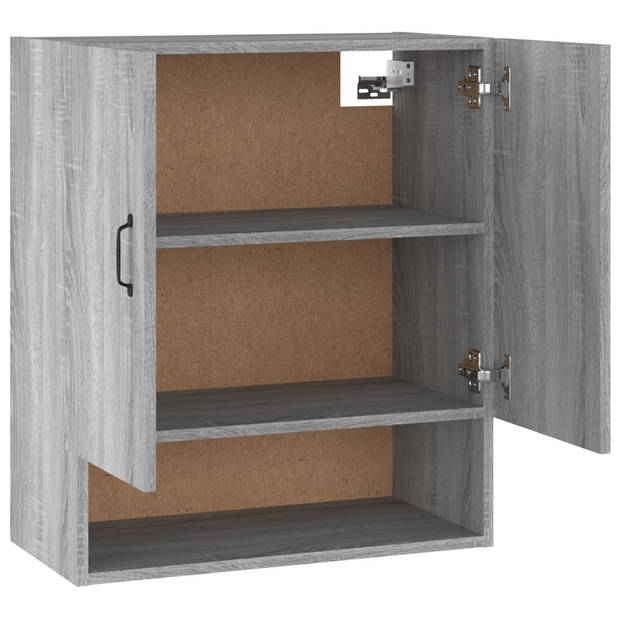 The Living Store Wandkast - Onbekend - Kasten - 60 x 31 x 70 cm - Grijs Sonoma Eiken