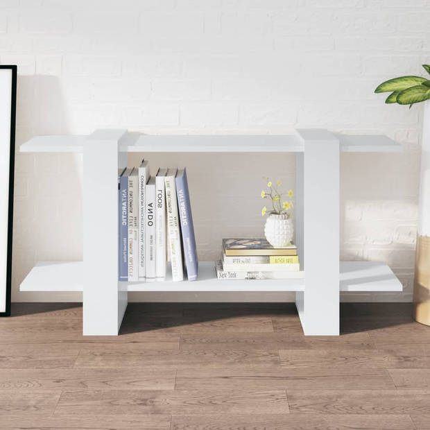 The Living Store Boekenkast Klassiek - 100 x 30 x 51 cm - Wit - Montage vereist