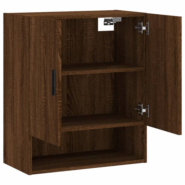 The Living Store Zwevende Wandkast - Bruineiken - 60 x 31 x 70 cm - Duurzaam hout