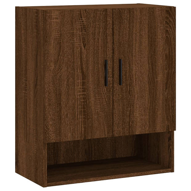 The Living Store Zwevende Wandkast - Bruineiken - 60 x 31 x 70 cm - Duurzaam hout