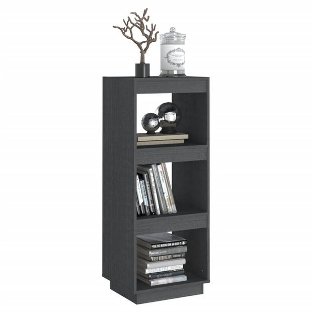 The Living Store Boekenkast Grenenhout - 40 x 35 x 103 cm - Grijs