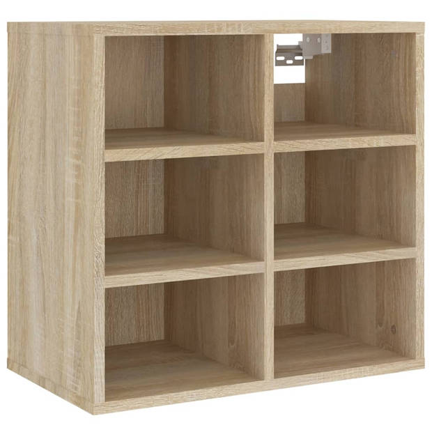 The Living Store Schoenenkasten 2 st 52-5x30x50 cm sonoma eikenkleurig - Kast