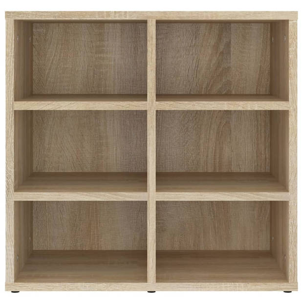 The Living Store Schoenenkasten 2 st 52-5x30x50 cm sonoma eikenkleurig - Kast