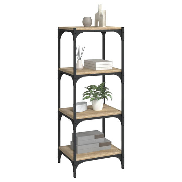 The Living Store Boekenkast - Sonoma Eiken - 40x33x100 cm - Industrieel ontwerp
