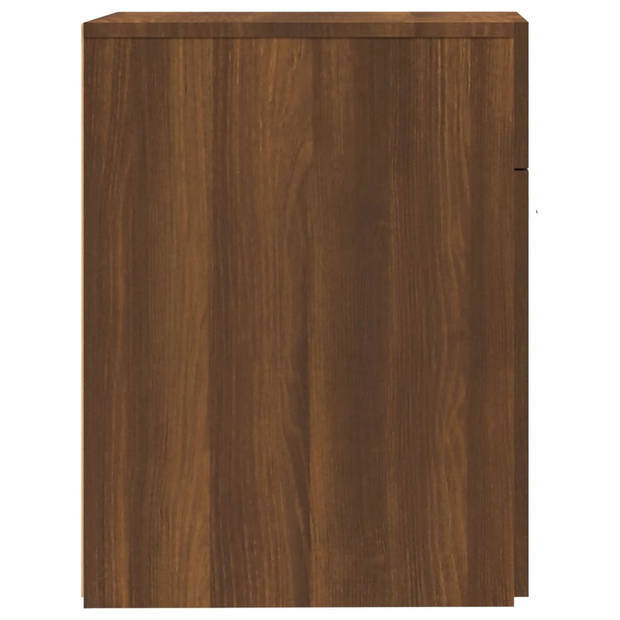 vidaXL Apothekerskast 20x45,5x60 cm bewerkt hout bruin eikenkleur