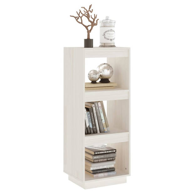 The Living Store Boekenkast - Massief grenenhout - 40 x 35 x 103 cm - Wit