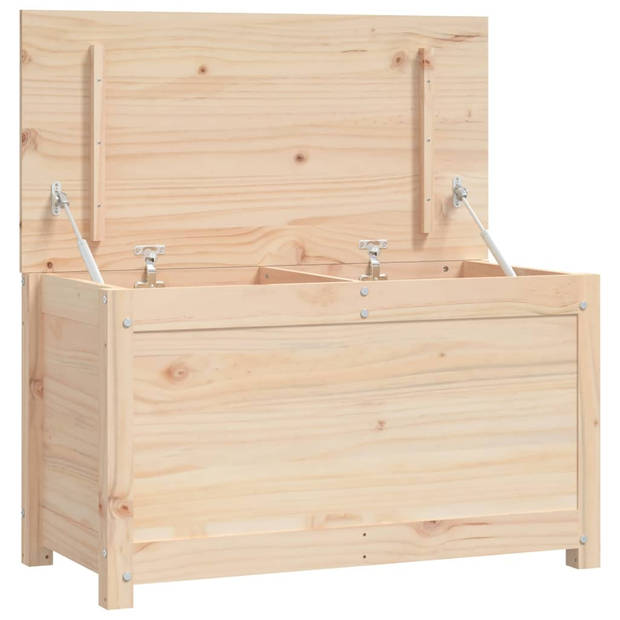 The Living Store Opbergdoos Massief Grenenhout - 80 x 40 x 45.5 cm - Stevig en Stabiel