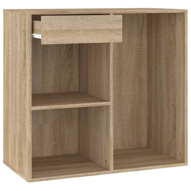 The Living Store Cosmeticakast - Sonoma Eiken - 80 x 40 x 75 cm - Stevig en praktisch design