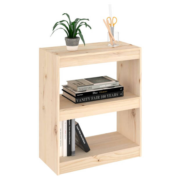 The Living Store Boekenkast - Massief grenenhout - 60 x 30 x 71.5 cm - Ruime vakken