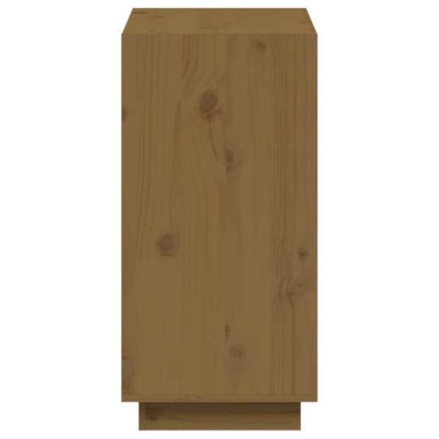 vidaXL Boekenkast 60x35x71 cm massief grenenhout honingbruin