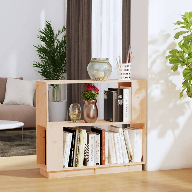 The Living Store Boekenkast Mangohout - 80 x 25 x 70 cm - Duurzaam en veelzijdig