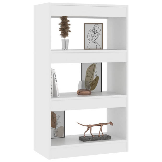 The Living Store Boekenkast - Wit - 60 x 30 x 103 cm - Houten - Stabiel - veelzijdig
