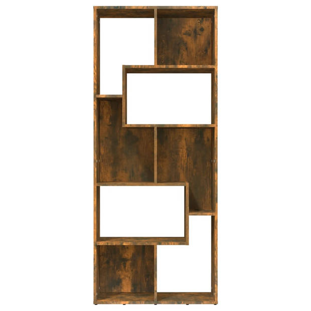 The Living Store Boekenkast Smoked Oak 67x24x161 cm - Praktisch en veelzijdig meubel
