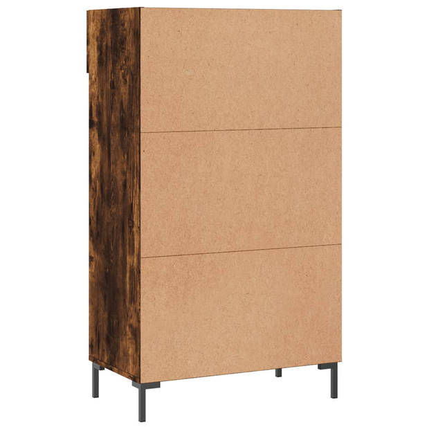 The Living Store Schoenenkast - Gerookt Eiken - 60 x 35 x 105 cm - Duurzaam materiaal