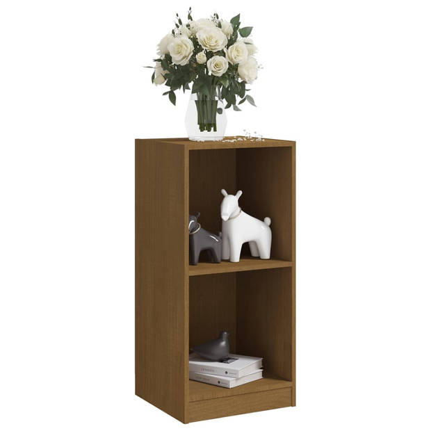 The Living Store Bijzetkast - Hout - 35.5 x 33.5 x 76 cm - Honingbruin