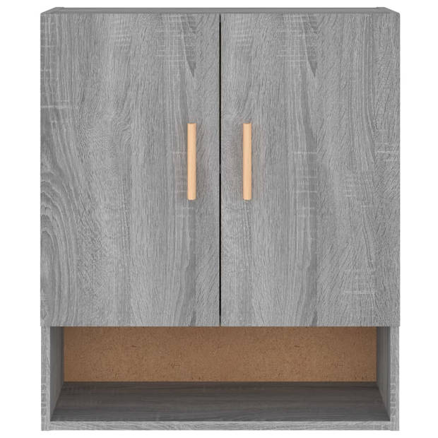 vidaXL Wandkast 60x31x70 cm bewerkt hout grijs sonoma eikenkleurig