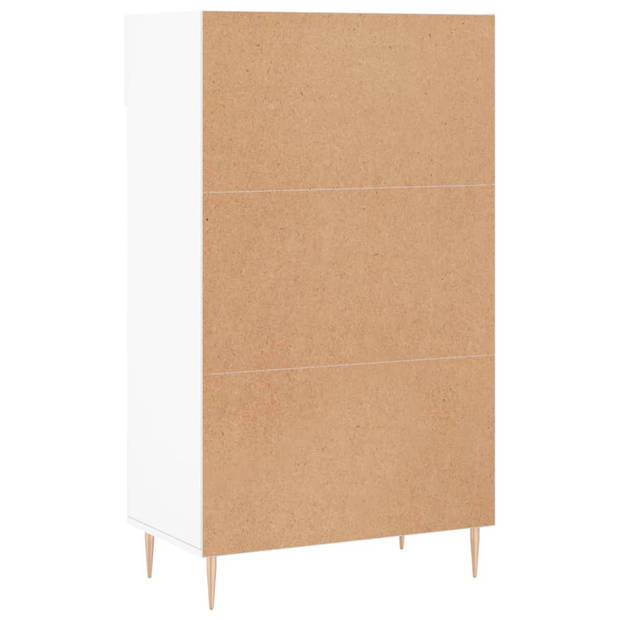 The Living Store Schoenenkast - Kasten - 60x35x105 cm - Wit