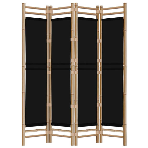 The Living Store Bamboe Kamerscherm - 160 x 180 cm - Met 4 panelen