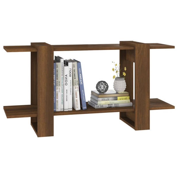 vidaXL Boekenkast 100x30x51 cm bewerkt hout bruin eikenkleur