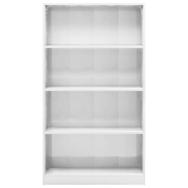 The Living Store Boekenkast - 80 x 24 x 142 cm - Hoogglans wit