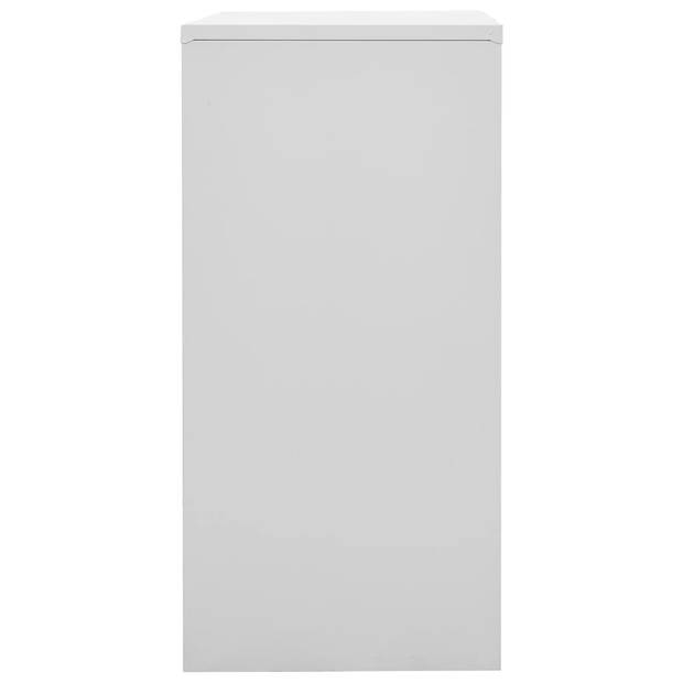 The Living Store Lockerkast - Modern Design - Opbergkast - 90 x 45 x 92.5 cm - Staal