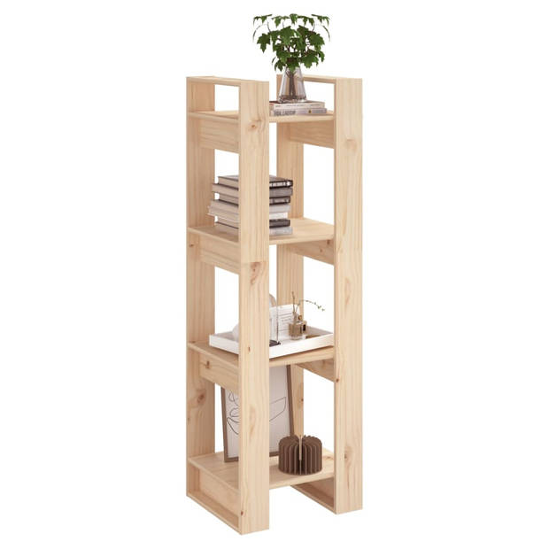 The Living Store Boekenkast - Houten boekenkast - 41 x 35 x 125 cm - Massief grenenhout