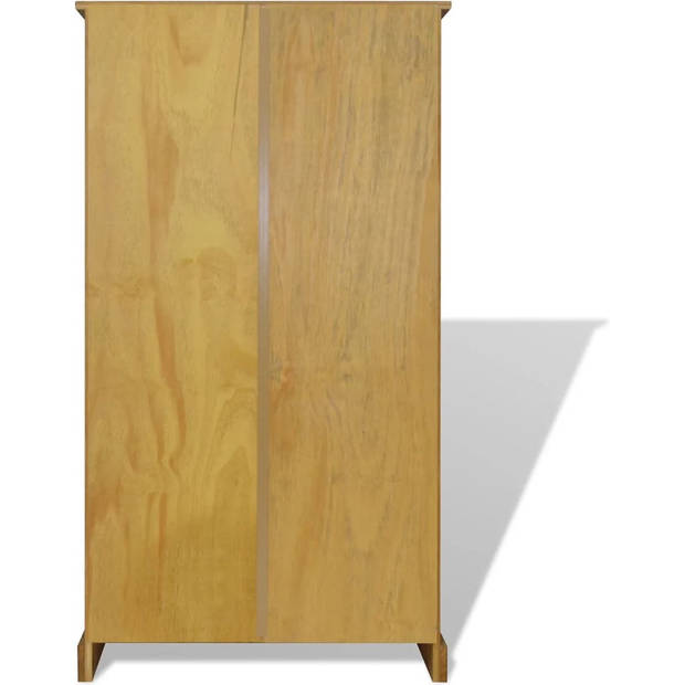 The Living Store Boekenkast Corona - 81 x 29 x 150 cm - Massief gewaxt grenenhout