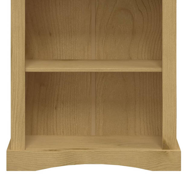 The Living Store Boekenkast Corona - 81 x 29 x 150 cm - Massief gewaxt grenenhout