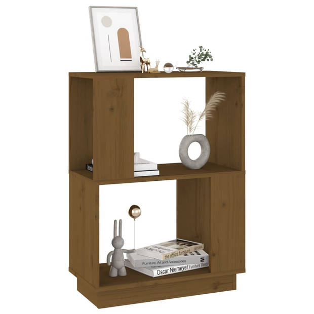 The Living Store Boekenkast Grenenhout - 51 x 25 x 70 cm - Honingbruin