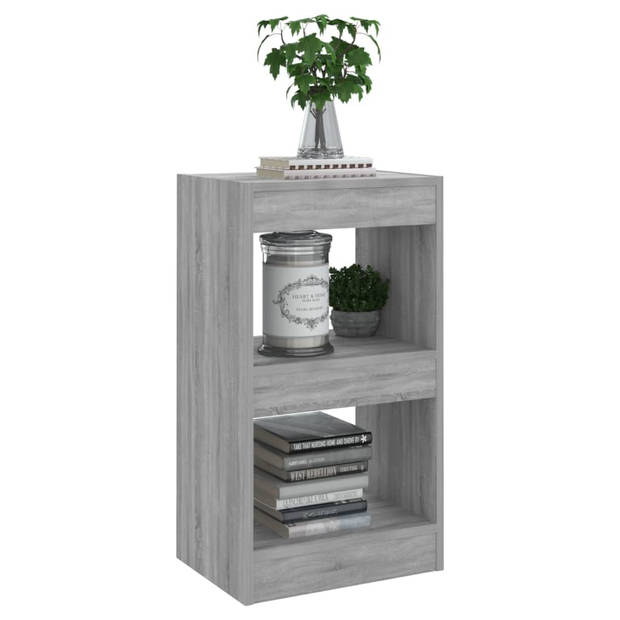 vidaXL Boekenkast/kamerscherm 40x30x72 cm grijs sonoma eikenkleurig