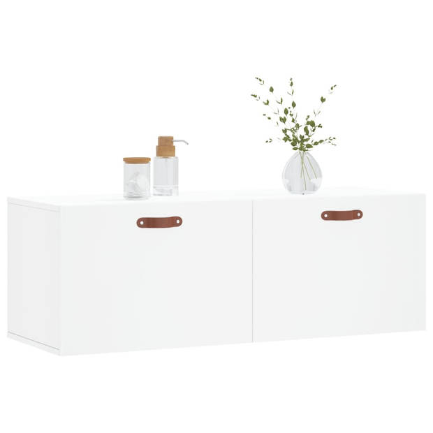 The Living Store Zwevende Wandkast - 100 x 36.5 x 35 cm - Wit