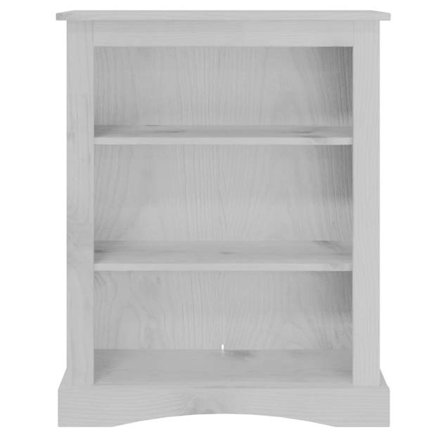 vidaXL Boekenkast 3 planken 81x29x100 cm grenenhout Corona-stijl grijs