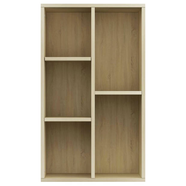 The Living Store Boekenkast spaanplaat - 50 x 25 x 80 cm - sonoma eiken