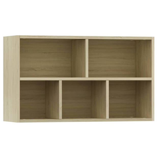 The Living Store Boekenkast spaanplaat - 50 x 25 x 80 cm - sonoma eiken