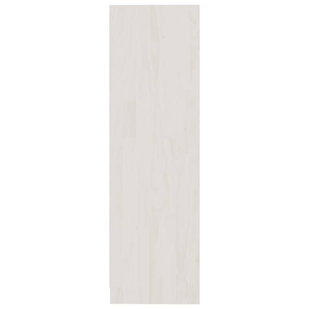vidaXL Boekenkast 70x33x110 cm massief grenenhout wit