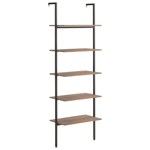 The Living Store Opbergrek 5 schappen - 64 x 35 x 185 cm - Sterke stalen constructie