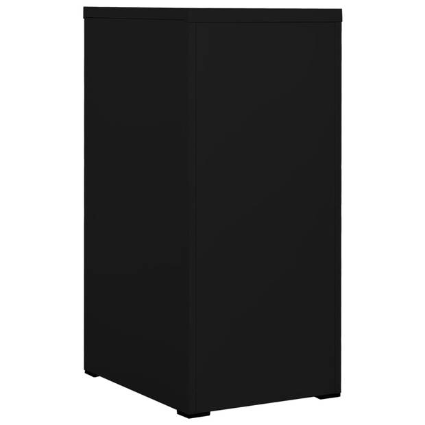 vidaXL Archiefkast 46x62x102,5 cm staal zwart