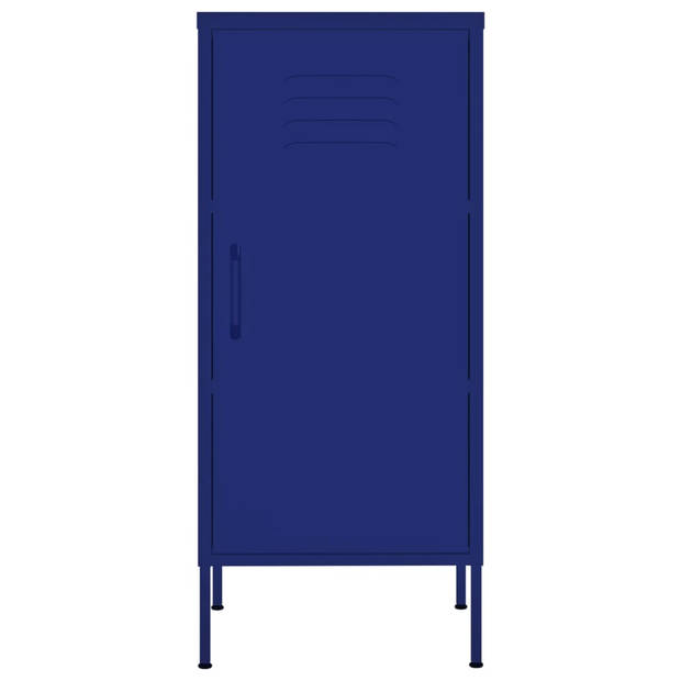 The Living Store Opbergkast - Stalen kast - 42.5 x 35 x 101.5 cm - Marineblauw
